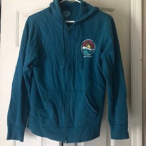 Life is Good vintage zip-up hoodie